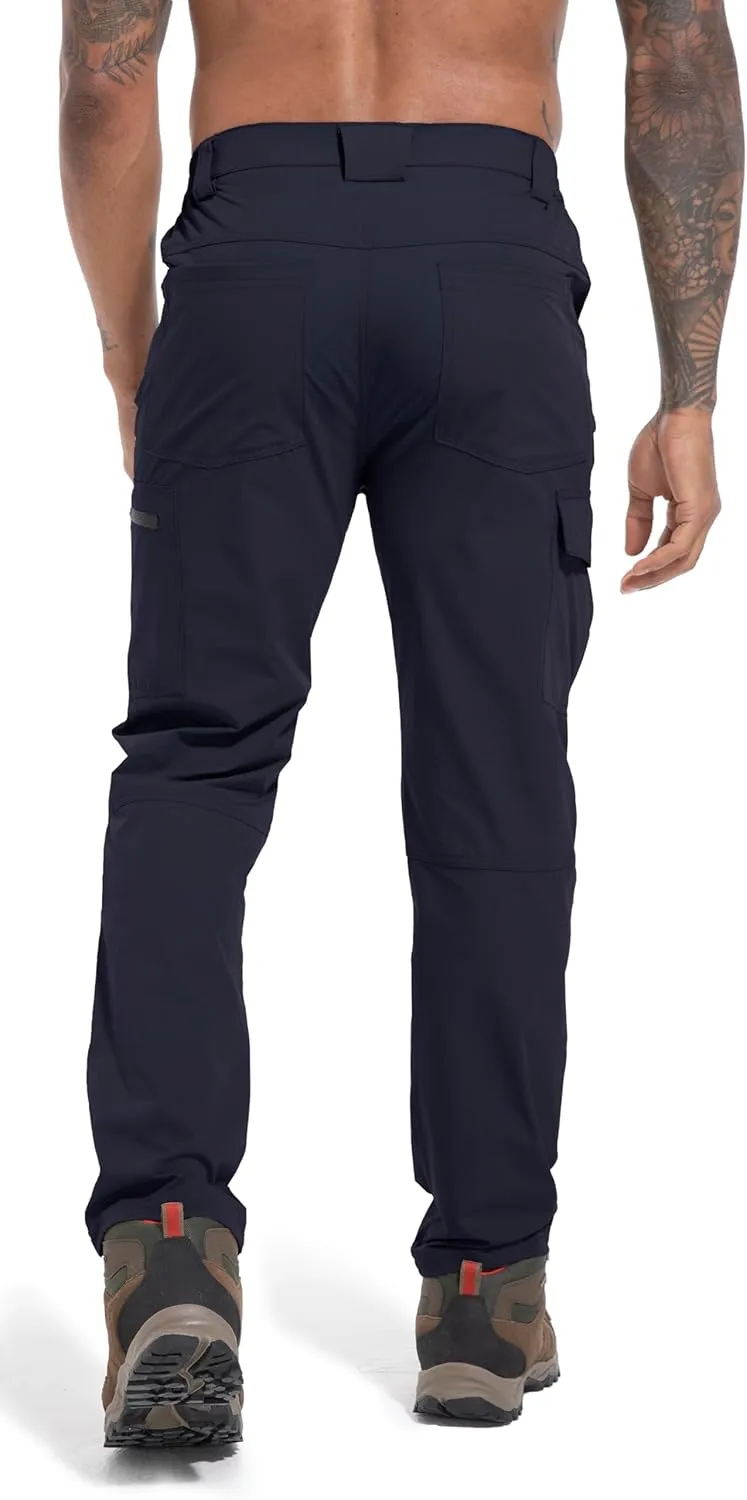 Men's Lightweight Hiking Cargo Work Pants Quick Dry Water Resistant Fishing Travel Climbing Outdoor Stretch Pants