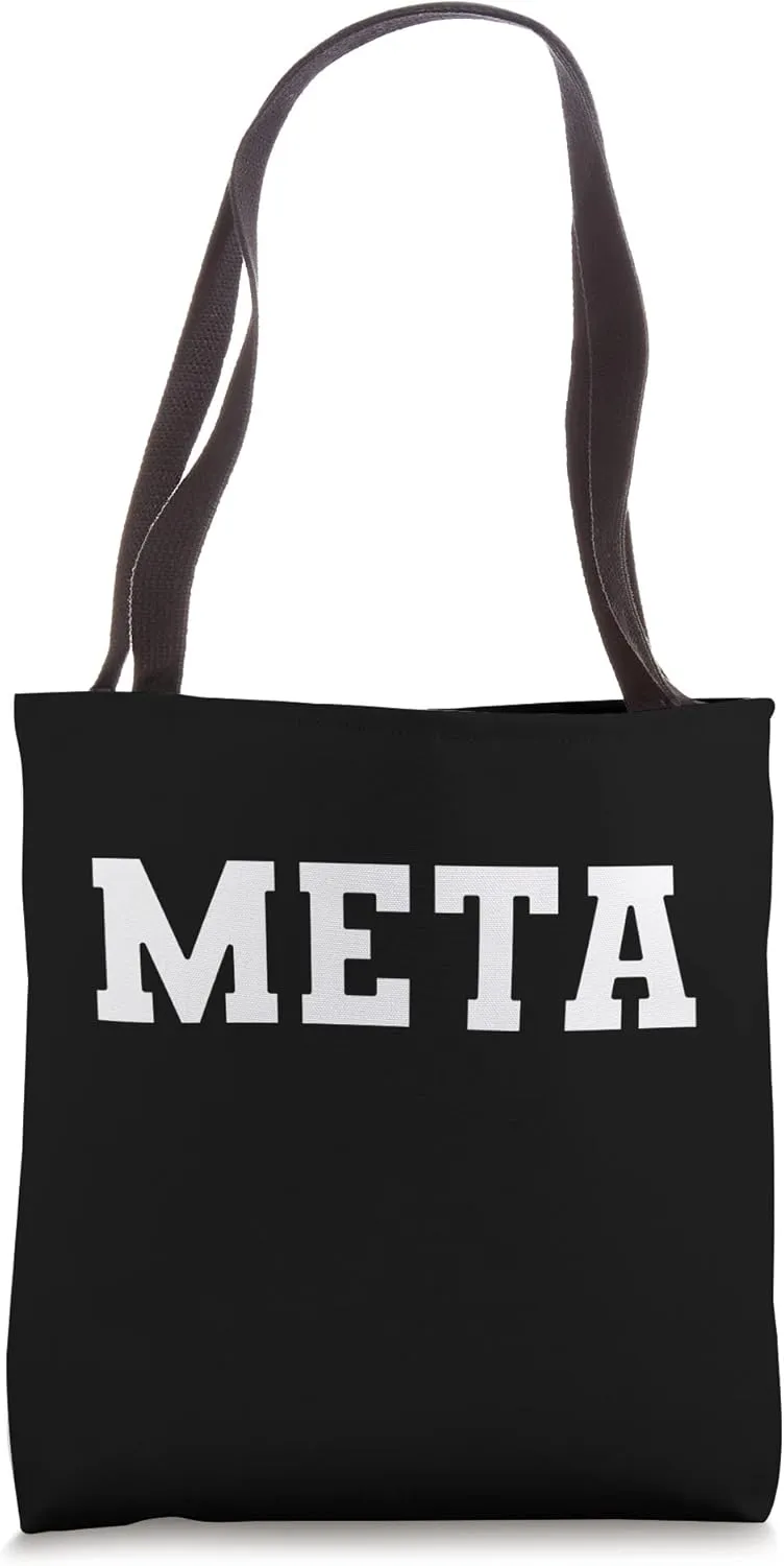 META Stock Symbol Tote Bag