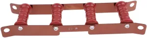 misppro Climbing Rope Edge Roller System for Rigging Rappelling Roofing - Aluminum Alloy Rope Protector - Foldable Adjustable for Outdoor Adventure