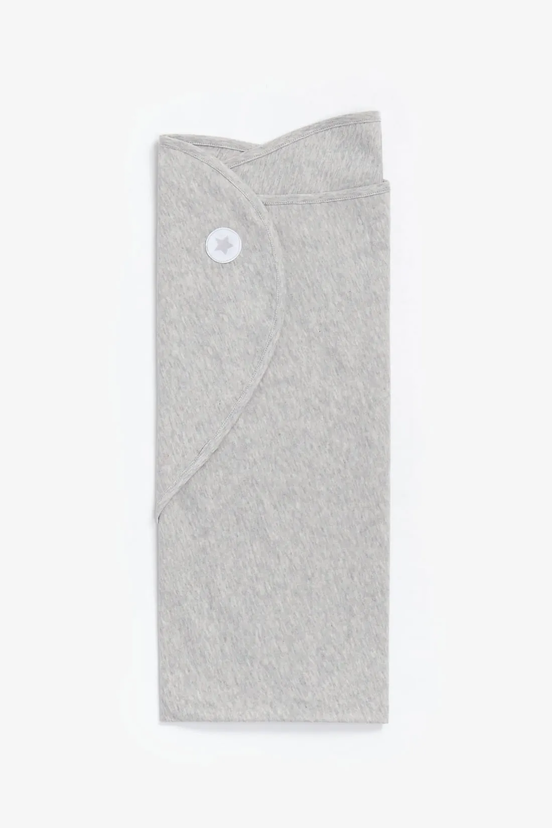 Mothercare Cotton Swaddling Blanket - Grey Star