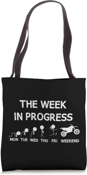 Motocross Evolution Tote Bag