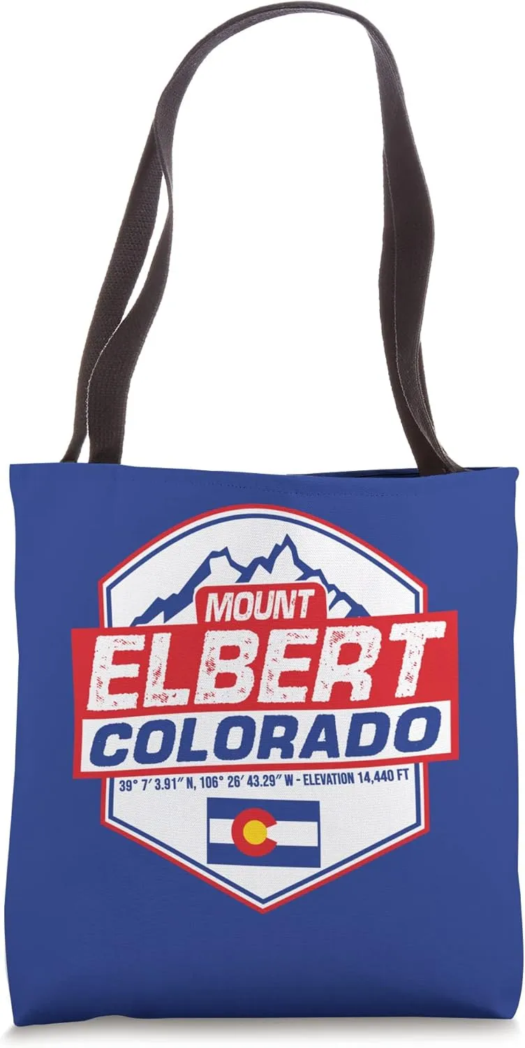 Mount Elbert Colorado Hiking Climbing Rocky Mountains Tote Bag