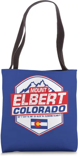 Mount Elbert Colorado Hiking Climbing Rocky Mountains Tote Bag