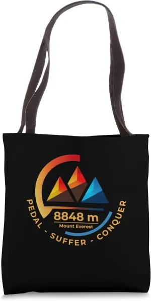 Mount Everest Endurance Bike Challenge Tote Bag