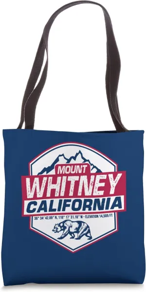 Mount Whitney Hiking Climbing Sierra Nevada California Tote Bag
