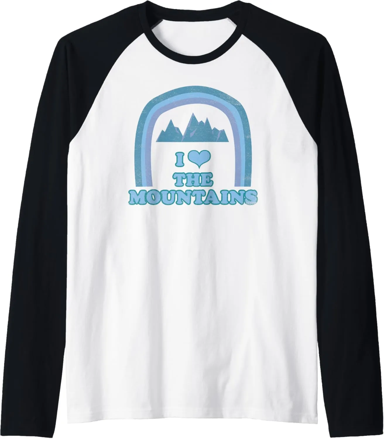 Mountain Climber Hiker Naturist High Altitude Rock Climbing Raglan Baseball Tee