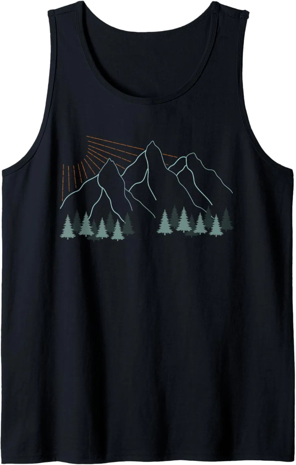 Mountain nature forest graphic design tree climbing Hiking Tank Top