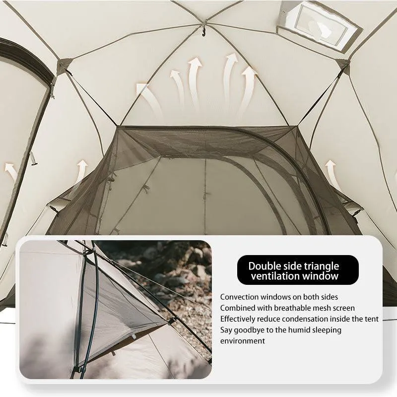 Mountain Peak Hot Tent One-Bedroom One Living Room