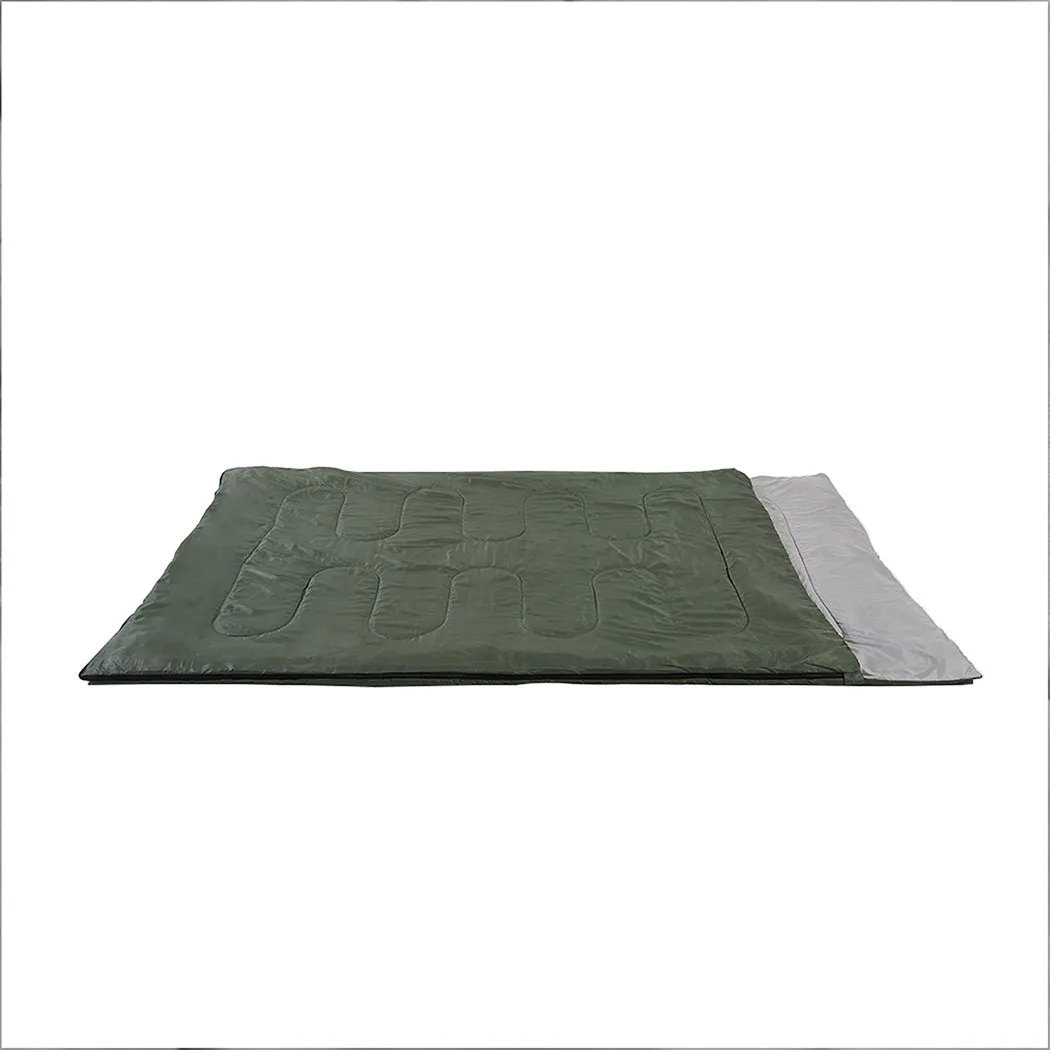 Mountview Sleeping Bag Double Bags Outdoor Army Green