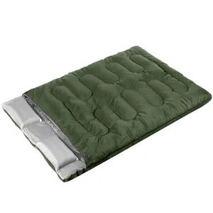 Mountview Sleeping Bag Double Bags Outdoor Army Green