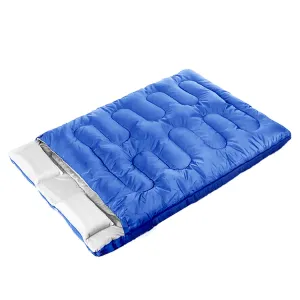 Mountview Sleeping Bag Double Bags Outdoor Navy blue