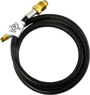 Mr. Heater 12-Feet Propane Hose Assembly, Soft Nose P.O.L. 1/4 by Inverted Male Flare Thread