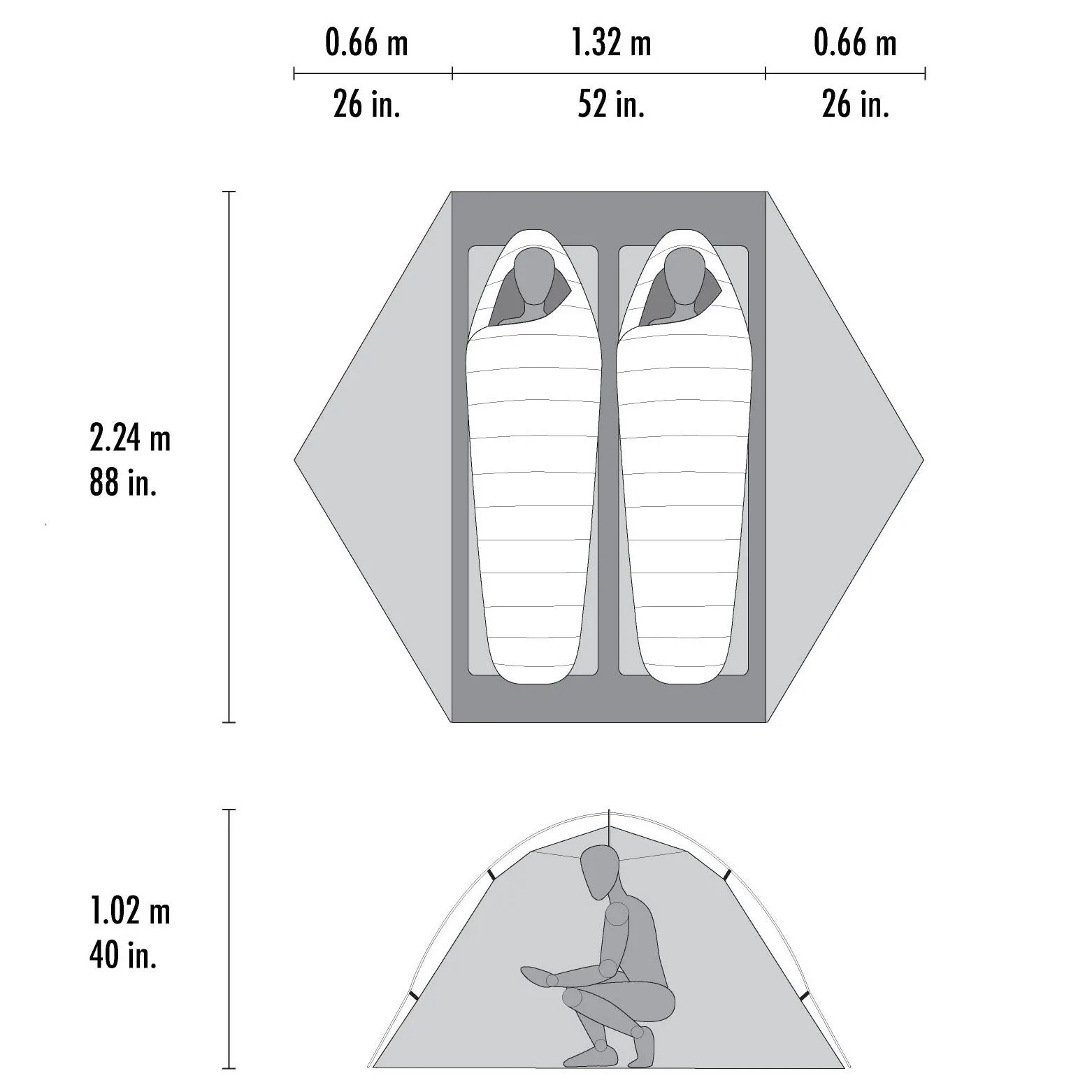 MSR Hubba Hubba LT 2 Hiking Tent 2025