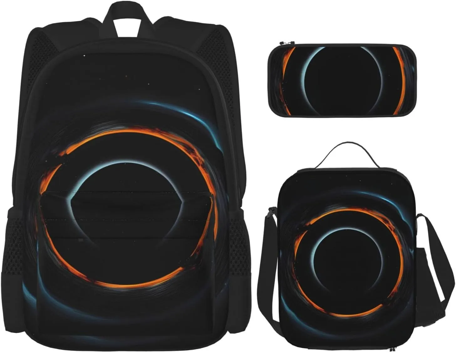 Mysterious Cosmic Black Holesbackpack 3 Piece Set, Duffel Bag, Casual Backpack, Girls Boys Backpack For Hiking, School