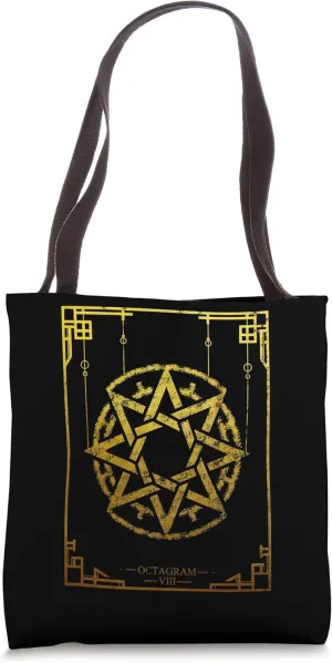 mystical symbols Octagram Tote Bag