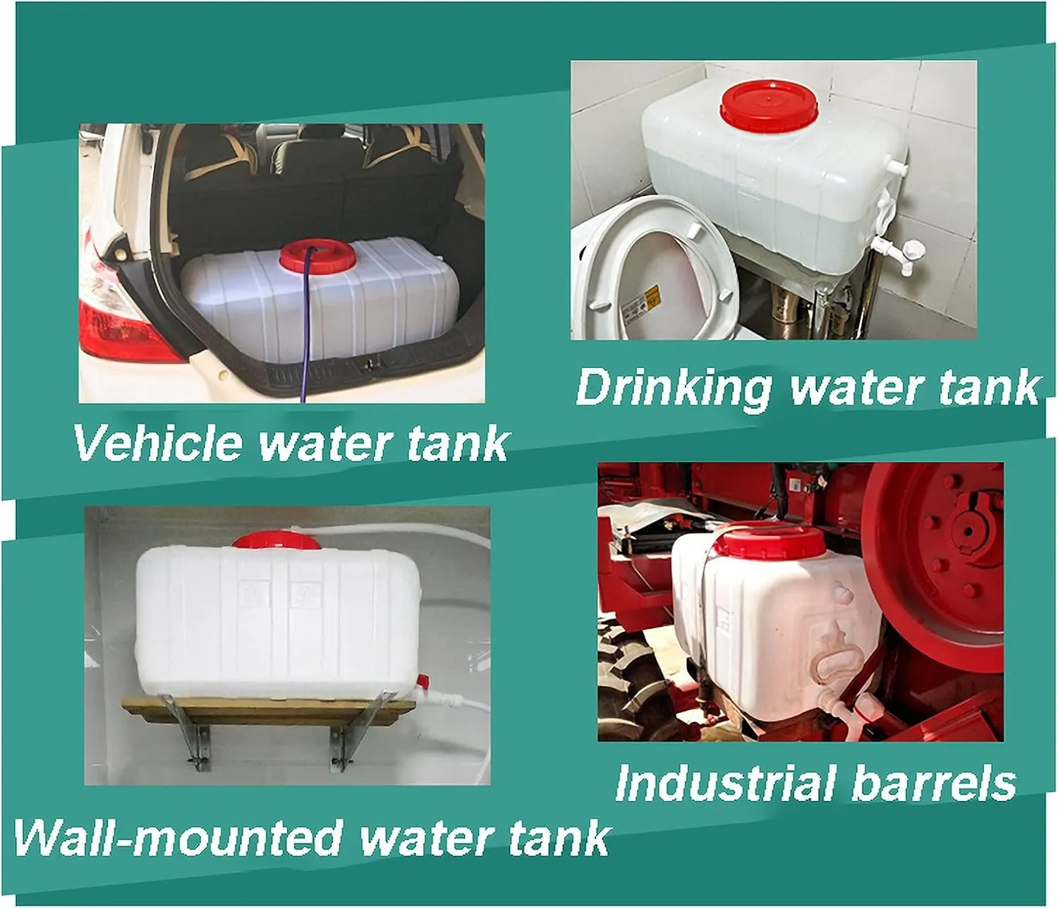 NAKAN Water Container Camping Food Jar with Faucet, White, Freestanding Camping Bucket, Camping Water Tank, Suitable for Outdoor Camping Station Wagon Large(Color:110L)