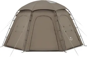 Naturehike 157.48"x157.48"x82.67"Large Camping Tent with Instant Setup,Weatherproof Outdoor Tent for Camping, Hiking & Traveling, 3 Seasons Dome Tent Included Carry Bag
