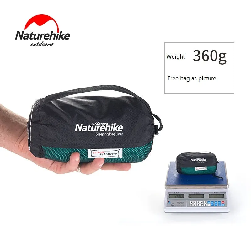 Naturehike factory sell new Outdoor travel high elasticity sleeping bag liner portable carry sheet