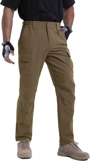 NATUVENIX Lightweight Mens Hiking Pants Quick Dry Travel Pants for Men Water Resistant Work Pants Men with Pockets Outdoor