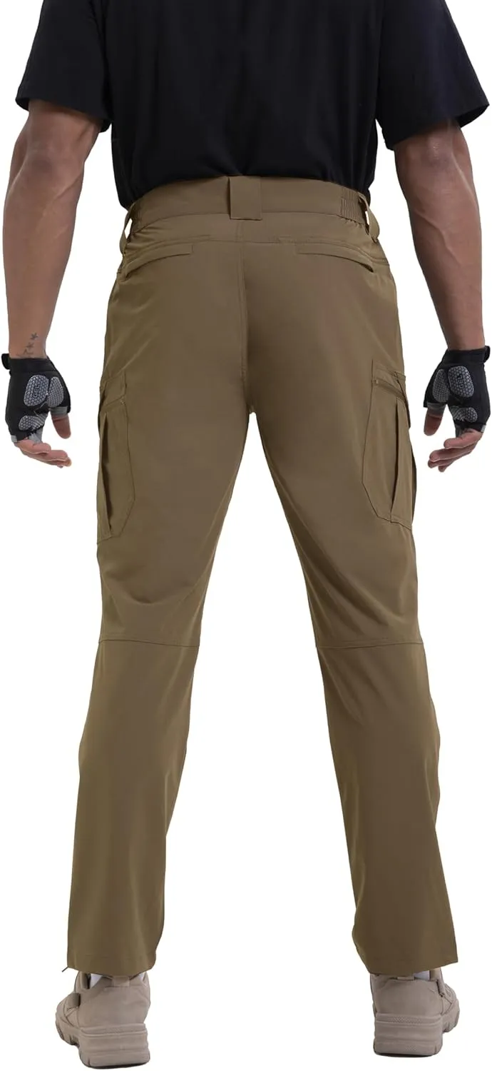 NATUVENIX Lightweight Mens Hiking Pants Quick Dry Travel Pants for Men Water Resistant Work Pants Men with Pockets Outdoor