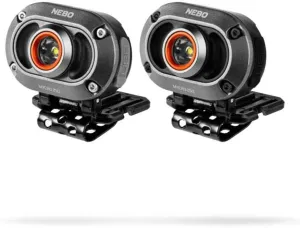 NEBO MYCRO 250 Rechargeable Headlamp | 250 Lumens, 3 Light Modes, Water Resistant, Adjustable Strap, Super Bright Head Lamp for Camping & Hiking, Includes USB Charging Cable — 2 Pack