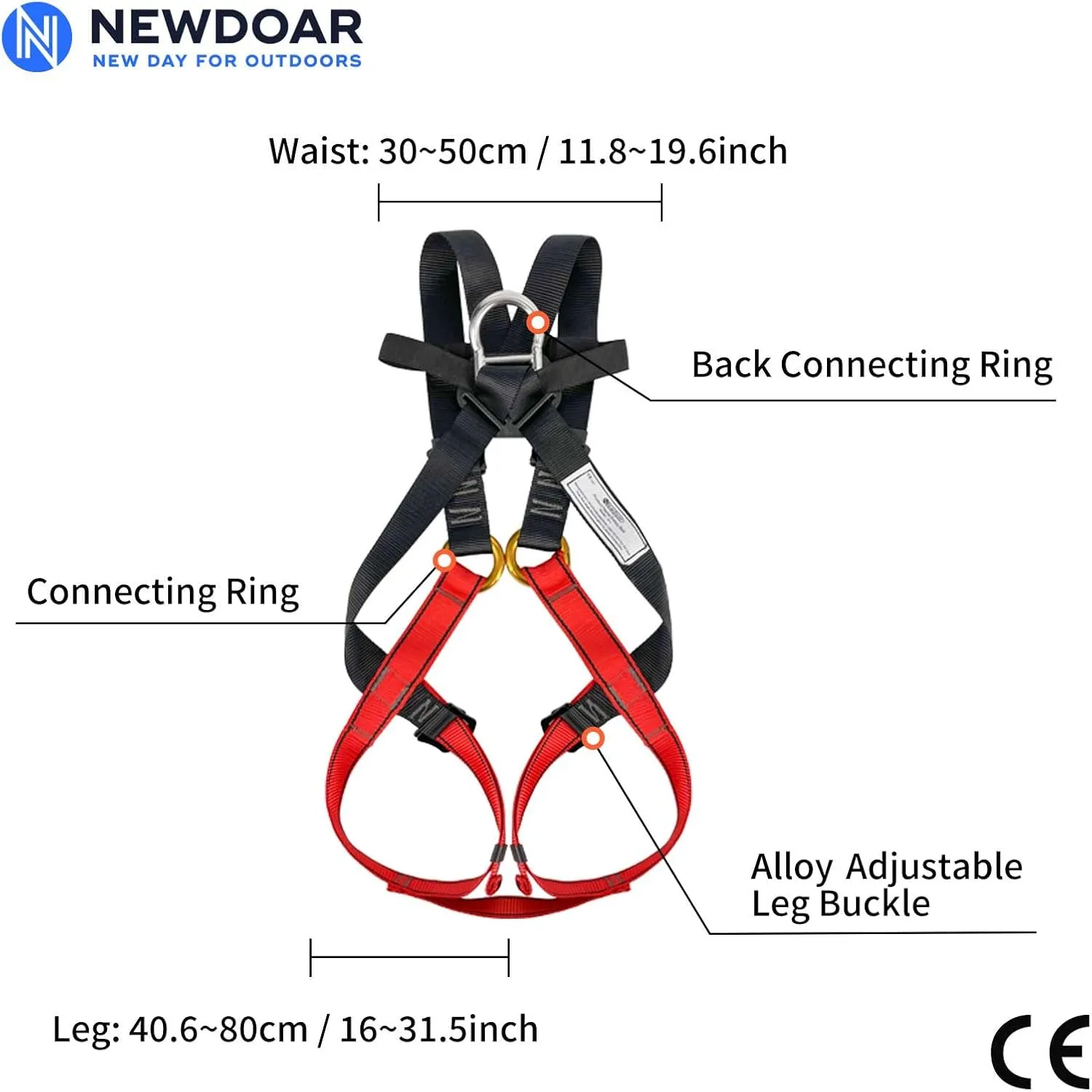 NewDoar Climbing Harness CE Certification Rock Climbing Rappelling Equipment Body Guard Protect Rappelling Rescuing Equip