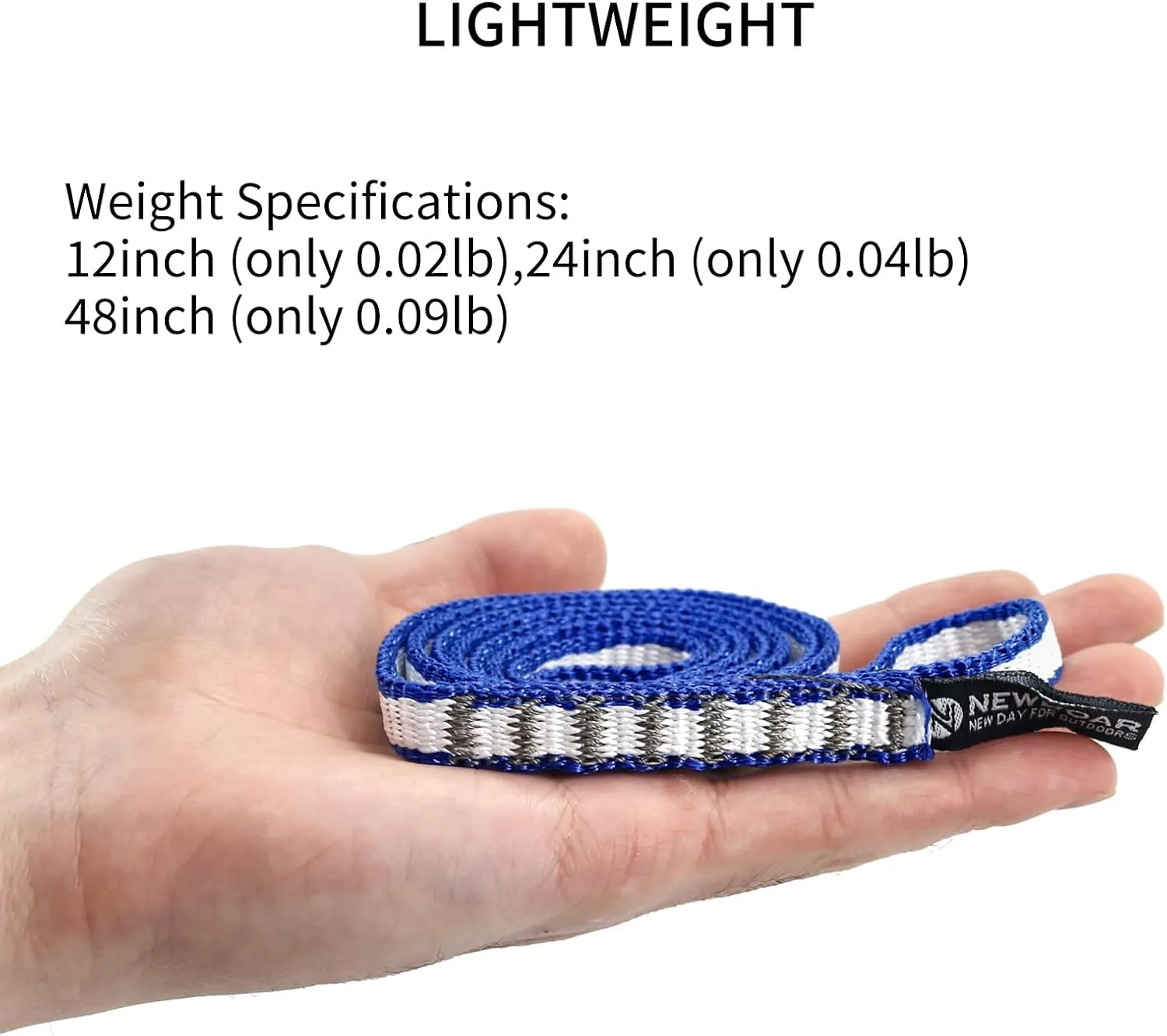 NewDoar Climbing Sling 10mm Dyneema Sling Runners 22KN 4840LB Climbing Utility Cord Rock Climbing, Creating Anchors System, Rappelling Gear, Perfect for Tree Work