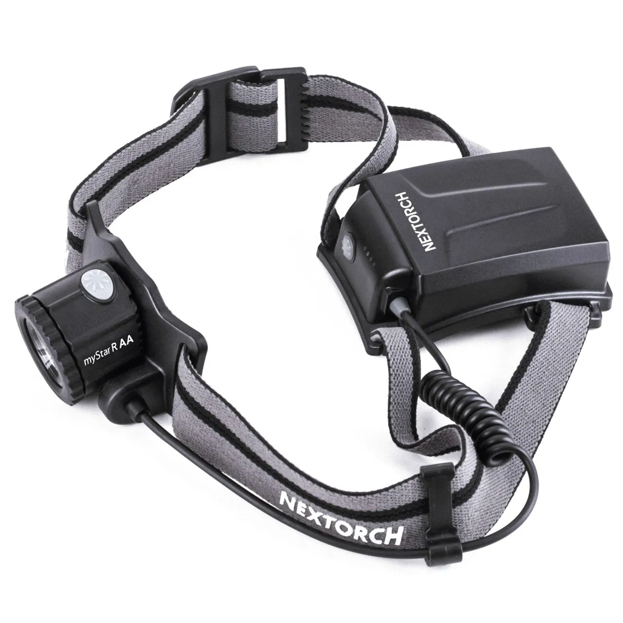 Nextorch H-Series MyStar RAA Headlight, 360 Focus-Adjustable Beam, 3 x AA Batteries, 4 Modes
