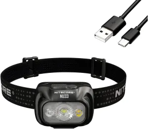 Nitecore nu33 Triple Output USB-c Rechargeable headlamp- 700 lumens - Eco-Sensa Type C USB Charging Cable