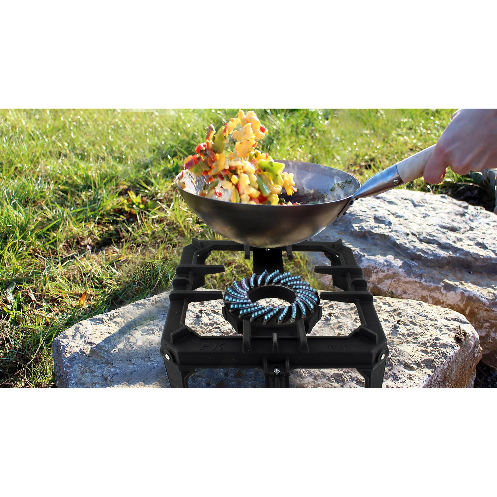 NJ GB-29 Large Gas Stove Cast Iron Boiling Ring Burner 8kW Restaurant Catering Outdoor