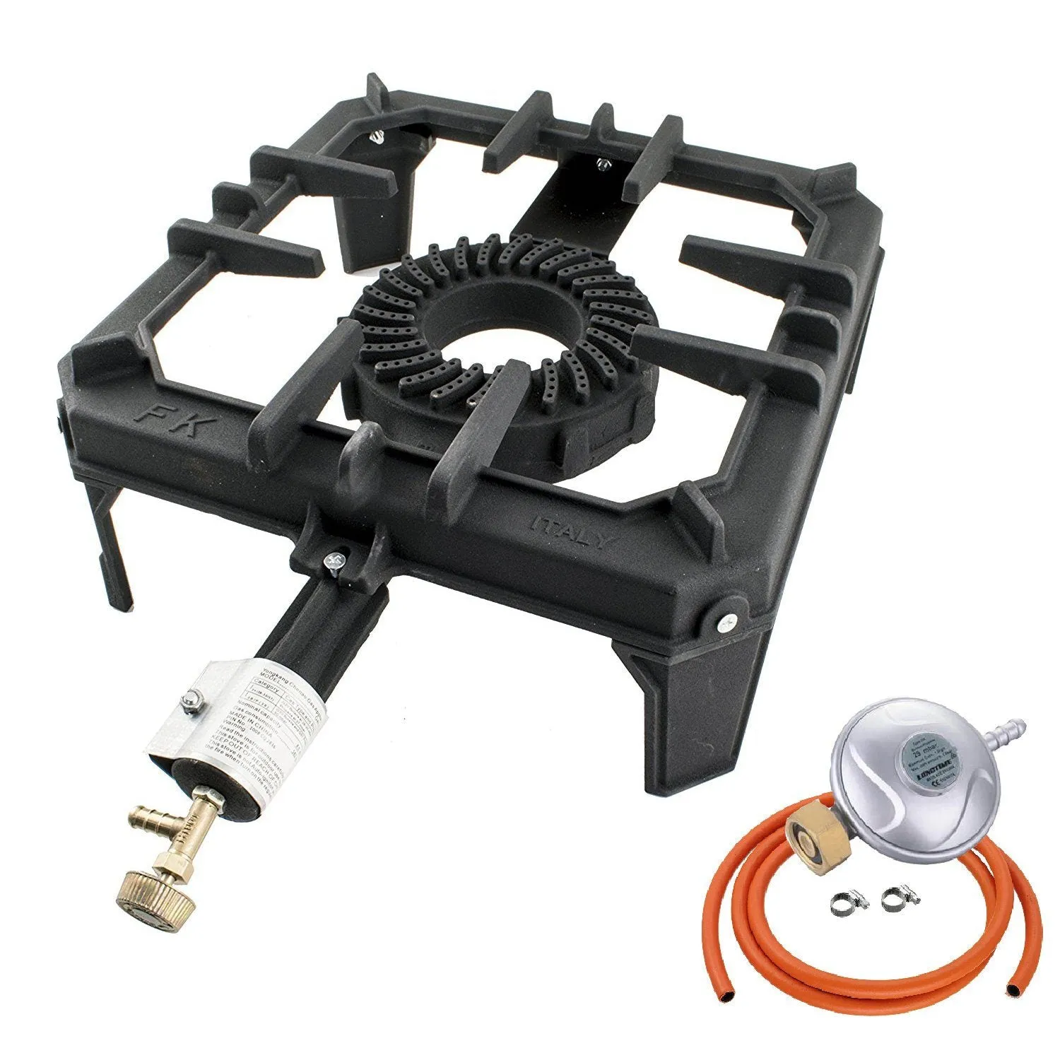 NJ GB-29 Large Gas Stove Cast Iron Boiling Ring Burner 8kW Restaurant Catering Outdoor