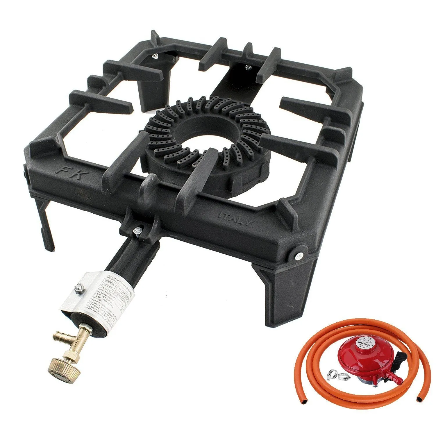 NJ GB-29 Large Gas Stove Cast Iron Boiling Ring Burner 8kW Restaurant Catering Outdoor