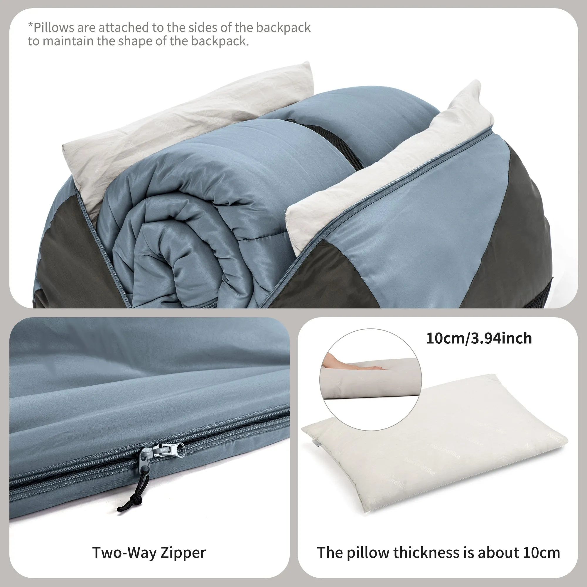 Noda Double Sleeping Bag With Pillow