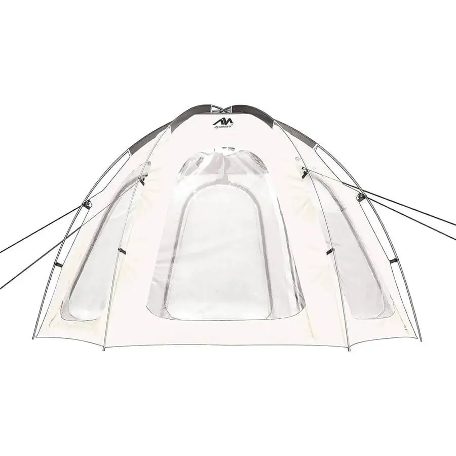 Nucleus Hexagon Dome Tent 4-6P with 6 Clear Windows   Clear Dome