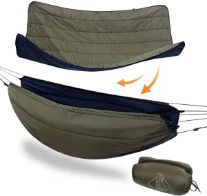 onewind Double Hammock Underquilt Warm Insulation Ultralight 3-4 Season Camping Quilt, Portable for Hiking, Backpacking