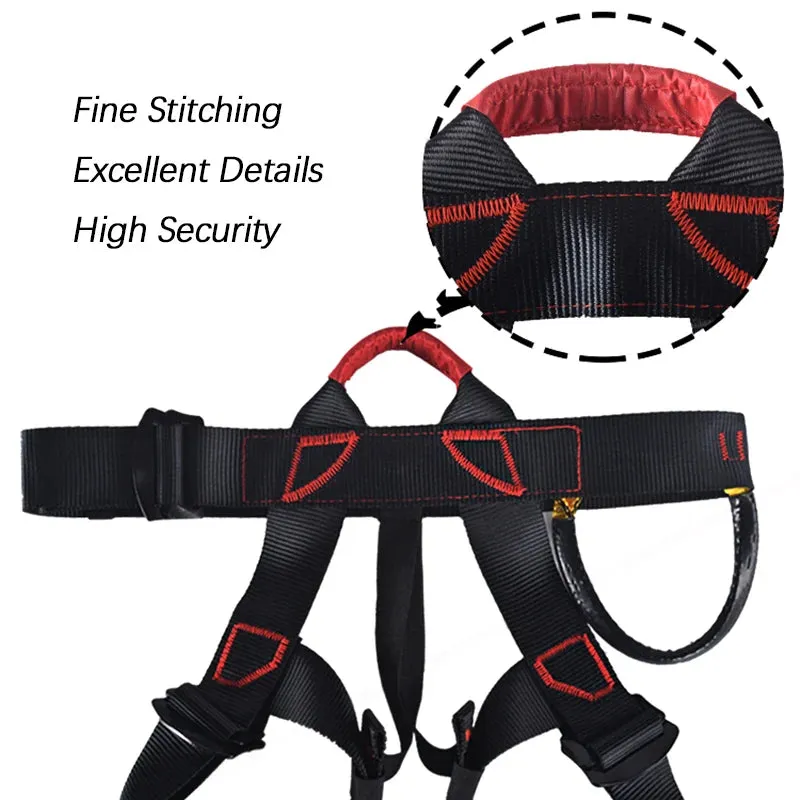 Outdoor Hiking Climbing Harness Safety Belt - Adjustable Harness for Working Aloft and Glass Exterior Scrubbing