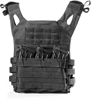 Outdoor Safety Protection Airsoft Vest Hunting Adjustable Vest Black