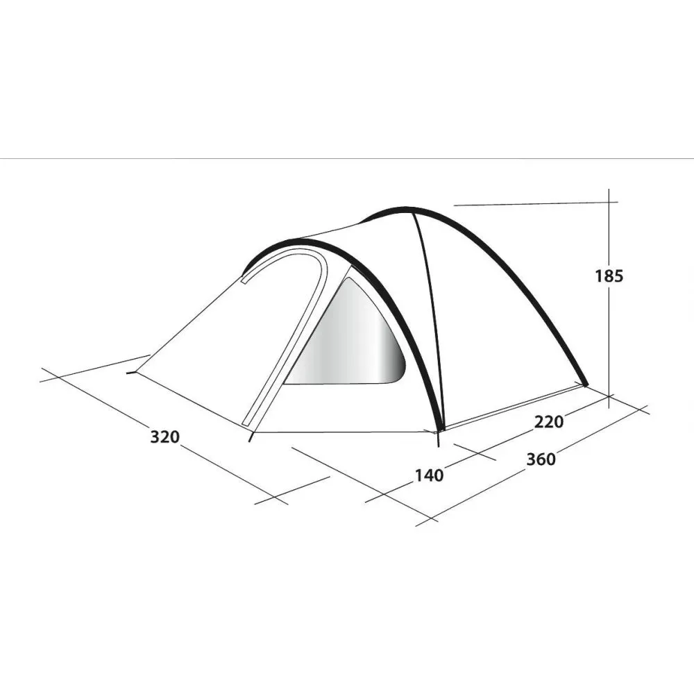 Outwell Cloud 5, 5 Person Tent - Blue (OUT0077)