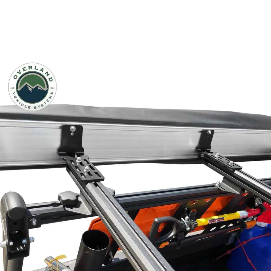 OVS HD Nomadic 270 Degree Driver Side Awning with Bracket Kit for Mid - High Roofline Vans