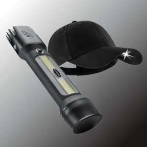 Panther Vision POWER Bundle POWERCAP 3.0 LED Lighted Hat   FLATEYE Flashlight Lantern FRL-2100