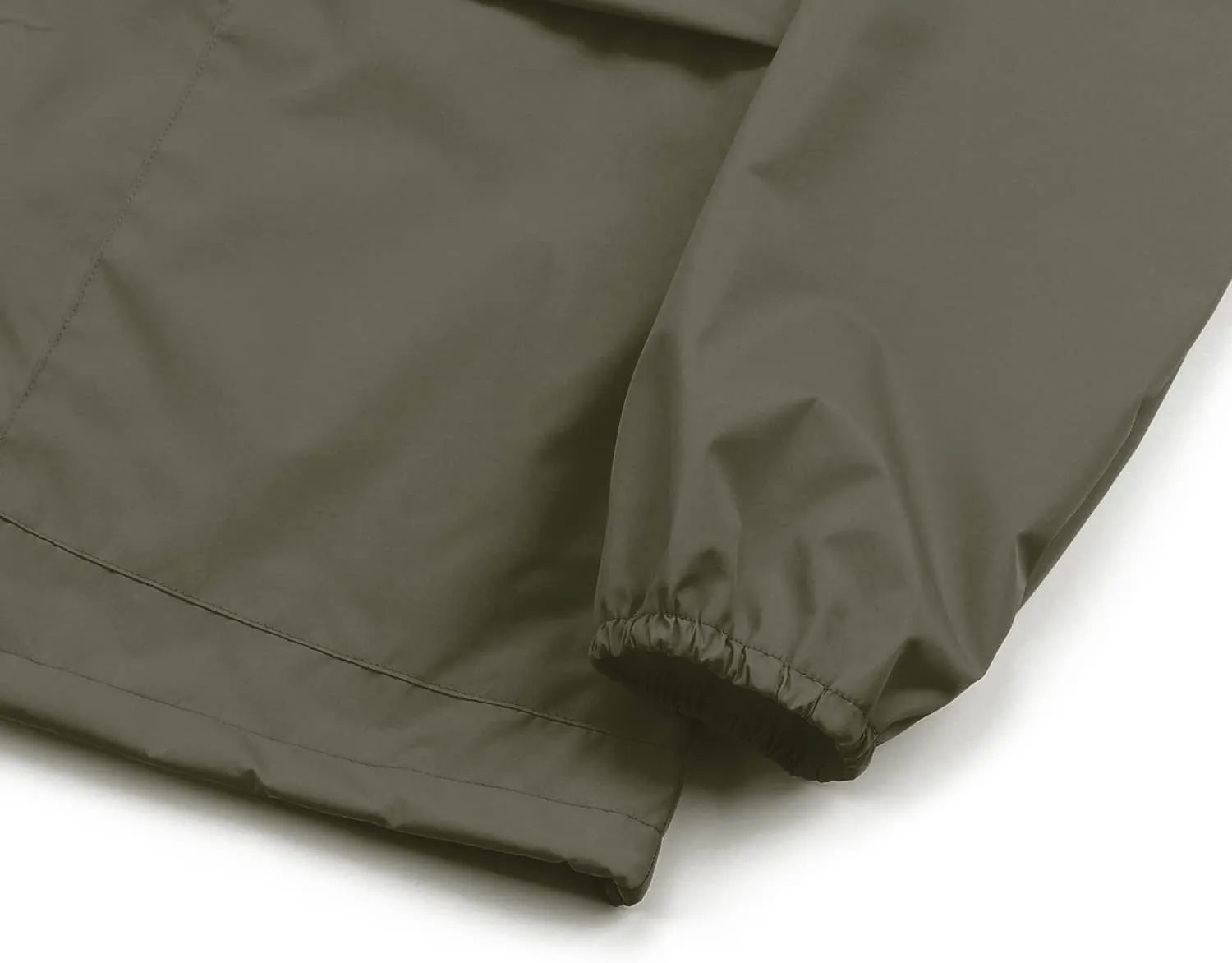 PESION Women's Waterproof Raincoat Lightweight Rain Jacket Hooded Windbreaker with Pocket for Outdoor