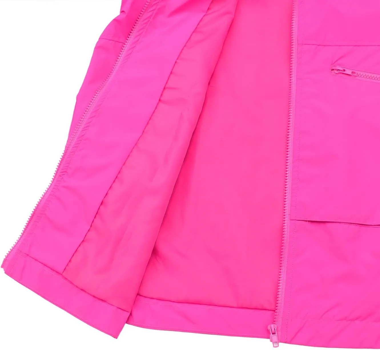 PESION Womens Waterproof Raincoat Lightweight Rain Jacket Trench Coat Hooded Windbreaker With Pockets for Outdoor