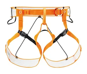 PETZL Altitude Harness - Lightweight, Compact Mountaineering and Ski Touring Harness, Easy to Take On/Off - Orange - M/L