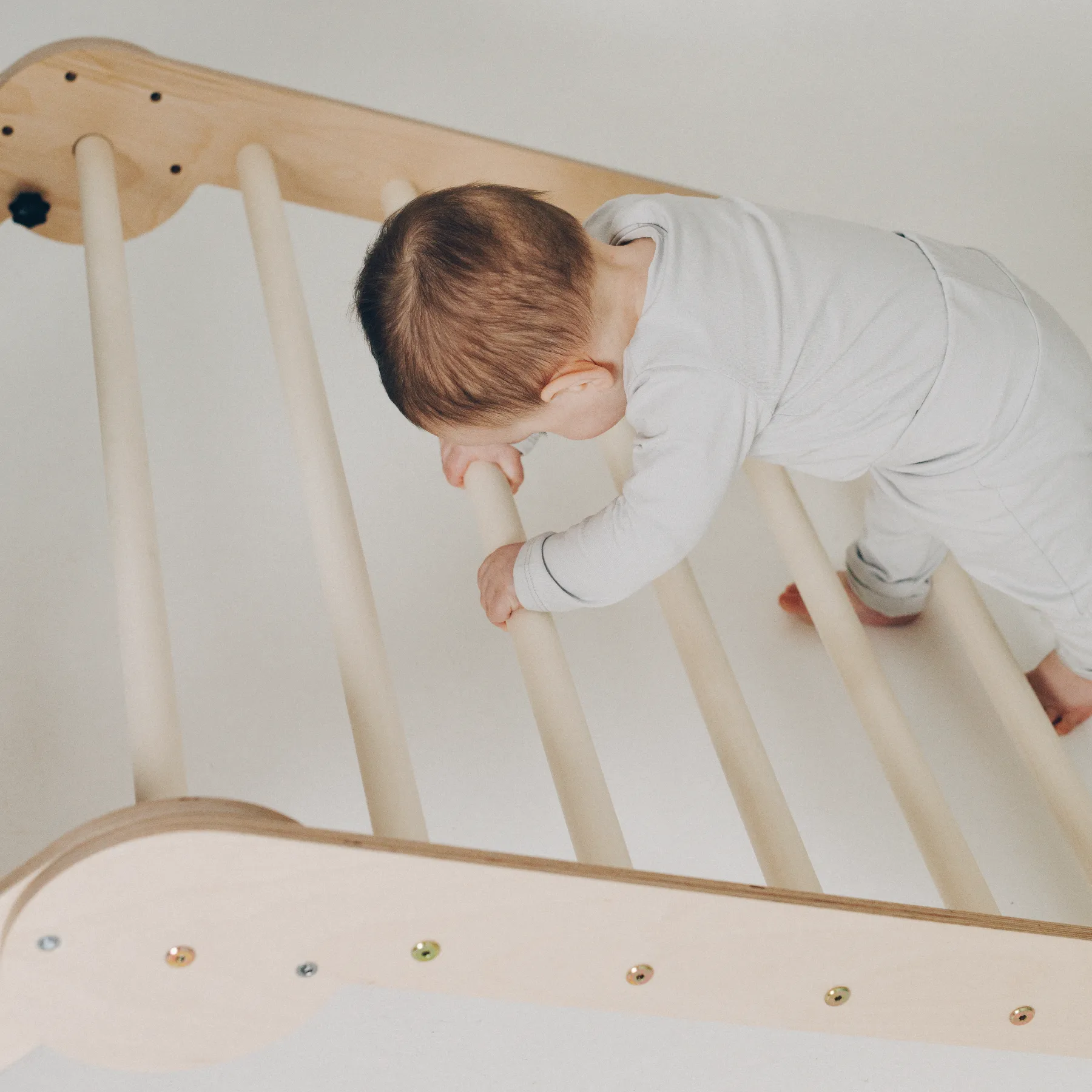 Pikler triangle set with adjustable height