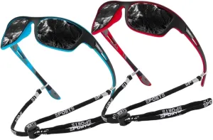 Polarized Sport Sunglasses for Men & Women - UV400 Protection, Anti-Fog, Lightweight & Impact-Resistant Lenses for Fishing, Driving, Hiking, Belay Climbing(B)