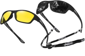 Polarized Sport Sunglasses for Men & Women - UV400 Protection, Anti-Fog, Lightweight & Impact-Resistant Lenses for Fishing, Driving, Hiking, Belay Climbing(C)