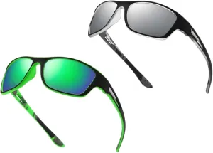 Polarized Sport Sunglasses for Men & Women - UV400 Protection, Anti-Fog, Lightweight & Impact-Resistant Lenses for Fishing, Driving, Hiking, Belay Climbing(D)