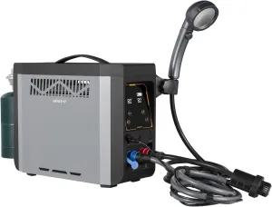 Portable Propane Water Heater for Outdoor Camping Shower with Rechargeable and Multi-Protection, Ideal for Outdoor Cleaning & Off-Grid Hot Water Needs
