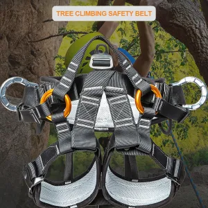Professional Climbing Harness - Adjustable Safety Harness for Work & Sport Climbing with Fall Protection