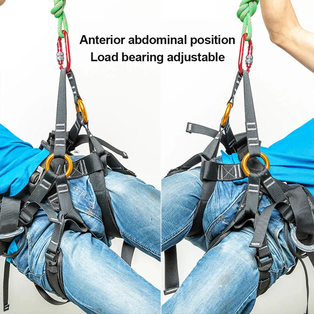 Professional Climbing Harness - Adjustable Safety Harness for Work & Sport Climbing with Fall Protection